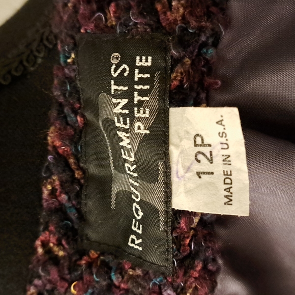 Vintage Requirements 12 Petite Lined Blazer Made in USA - Picture 6 of 6